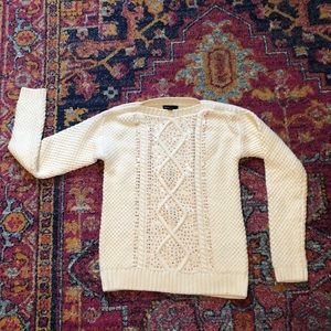 GAP XXL Cable knit sweater cream w/ sequins 14/16